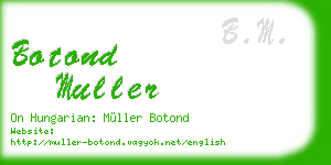 botond muller business card